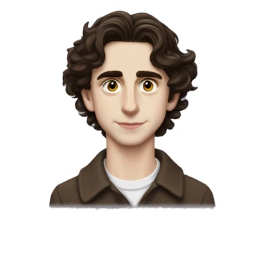 timothee chalamet in 'the french dispatch' sticker