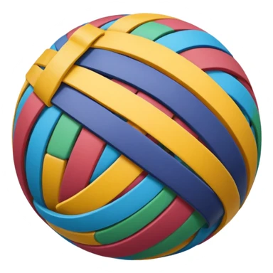 A Rubber Band Ball. sticker