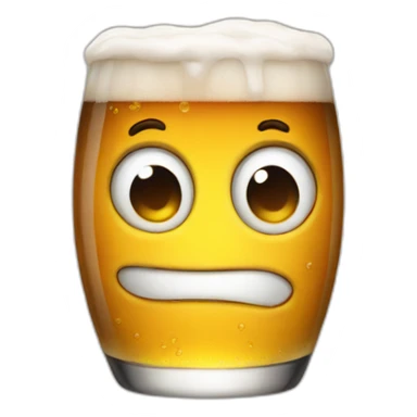 BITTER BEER FACE sticker