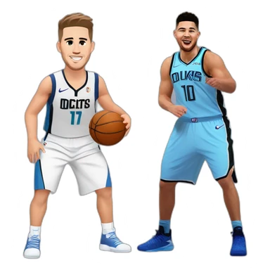 Luka Doncic vs Devin Booker sticker