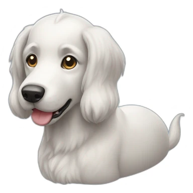 Chien licorne sticker