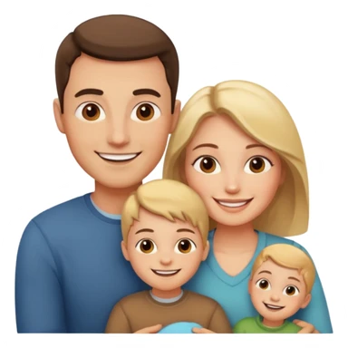 مرد و زنی که عاشق هم هستن و یک بچه دارند  sticker