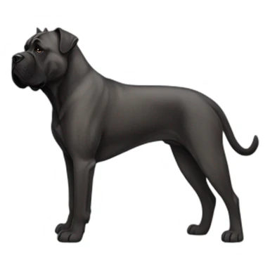 dog Cane Corso in profile sticker