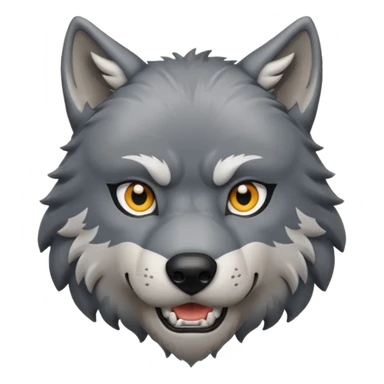 wolf body sticker