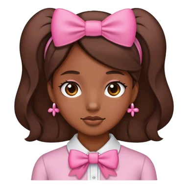 Moño rosado sticker