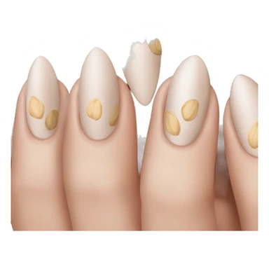 almond nails sticker