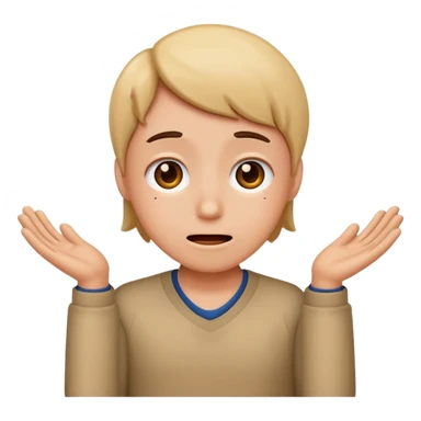 Confused happy sad sticker