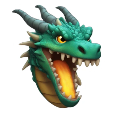Dragon feu sticker