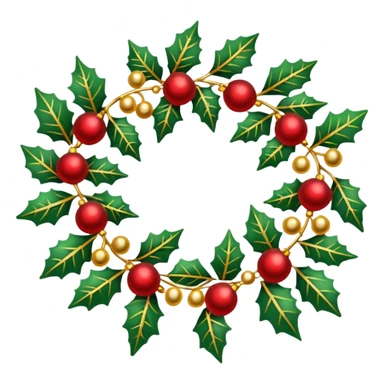 christmas garland sticker