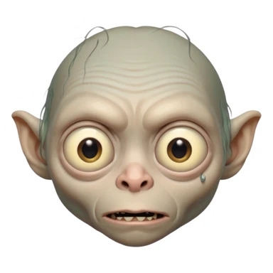 Gollum with a nose ring  sticker