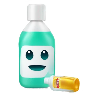 mouthwash bottle sticker