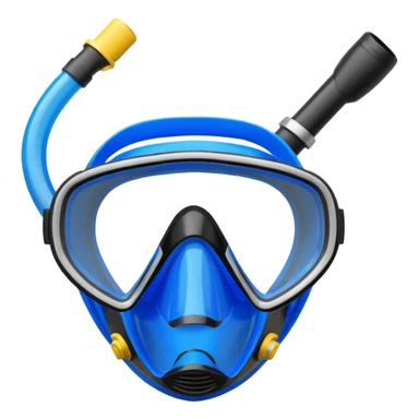 black and blue Snorkel mask sticker