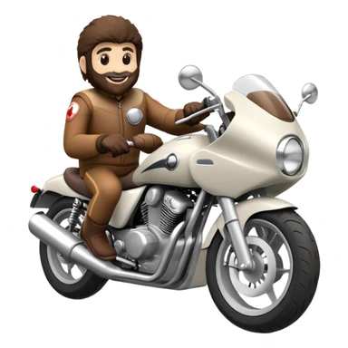 Mono en motocicleta sticker