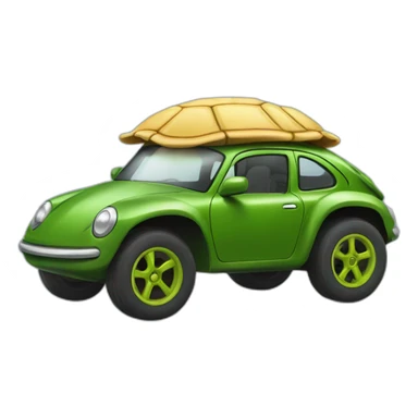 Tortue sur une voiture  sticker