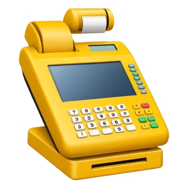 yellow pos terminal sticker