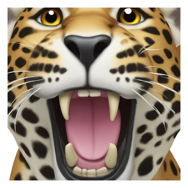 roaring jaguar sticker