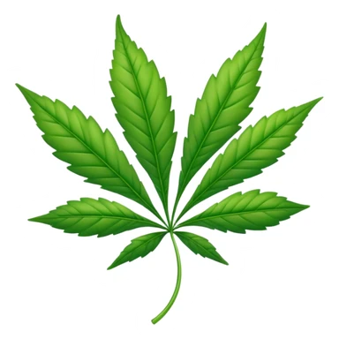 weed leaf sticker