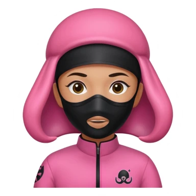 squid game pink character  sticker