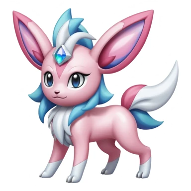 Palkia-Diancie-Absol-Sylveon-Jirachi-Meloetta-fusion  sticker