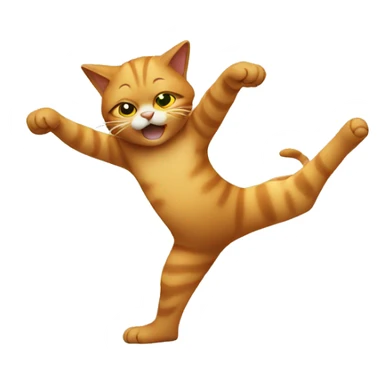 a cat doing the dab  sticker