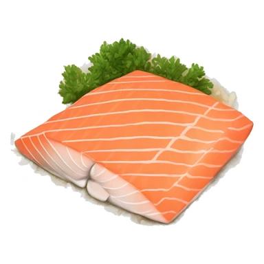 salmon with rice sticker