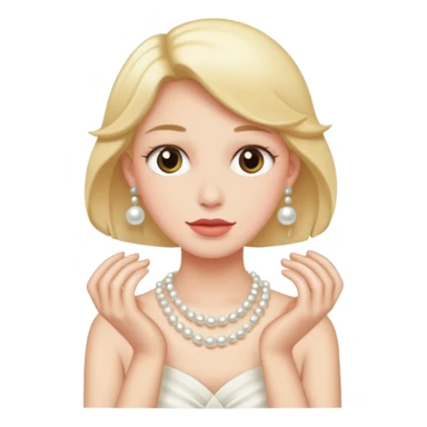 Clutching pearls  sticker