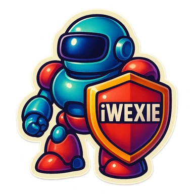 Lets do something else now. can you show me a iWexie shield robot sticker