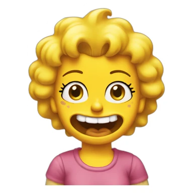 The lisa Simpson sticker