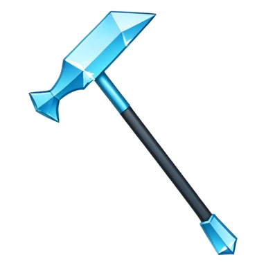 Minecraft diamond hoe side view sticker