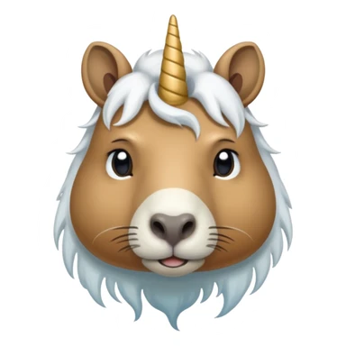 sad capybara unicorn hybrid sticker