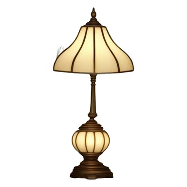 Tiffany lamp with flowers sticker