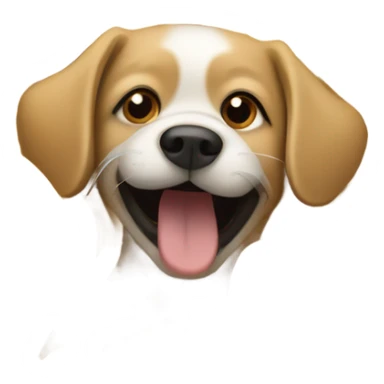 Dog with noodles sticker