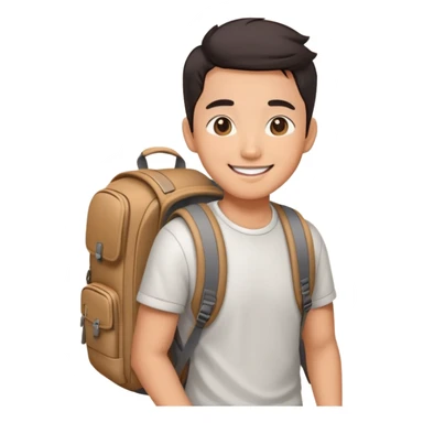 Asian travel youtuber sticker