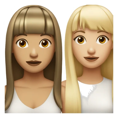 ice spice but straight hair and blonde with bangs sticker