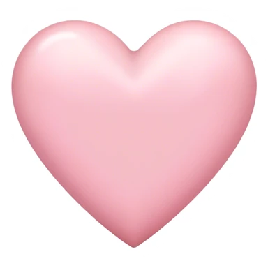 long light pink heart sticker