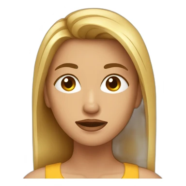 Femme se rase la tête sticker