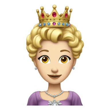 white skin Queen sticker