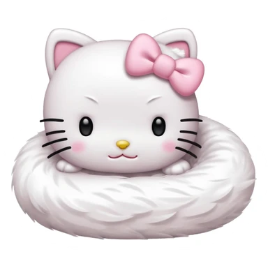Hello Kitty sleeping sticker