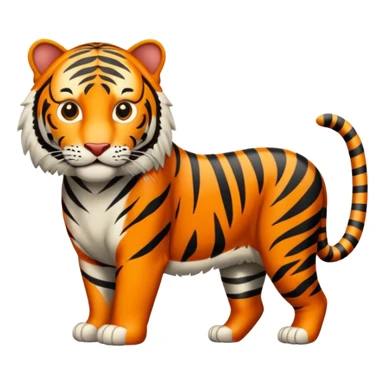 Tigre adulto en la cima sticker