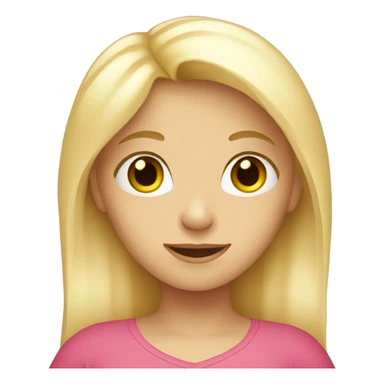 Blond Girl Holding a Heart  sticker