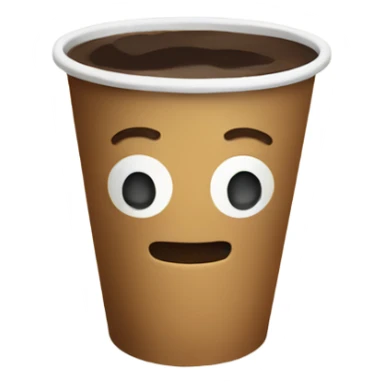 paper cup of coffee sticker