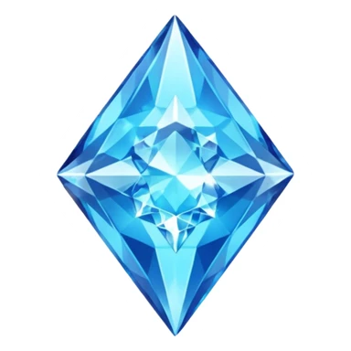 Create a custom emoji badge featuring a stylized, glossy letter “S”. Style it after the Diamond rank from League of Legends. Use crystalline blue tones, sharp reflections, faceted textures, and a high-end glowing frame.
 sticker