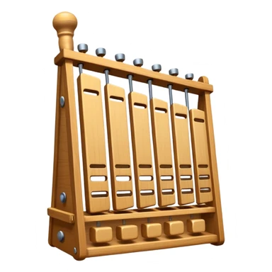 wooden glockenspiel instrument sticker