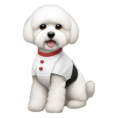 Bichon maltese cooking  sticker