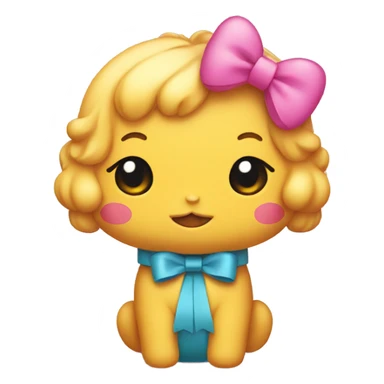  Sanrio with a bow sticker