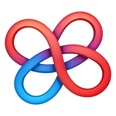 Devops   logo infinty with blue red combo  sticker