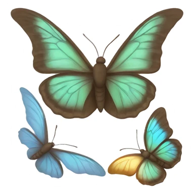 🦋+🤔 sticker