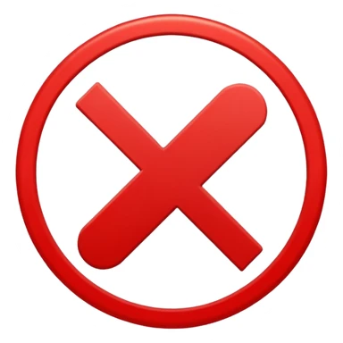 simbolo de denegado sticker