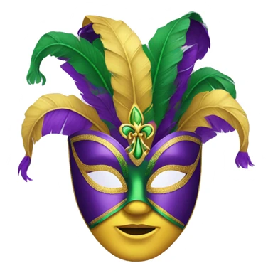 Mardi Gras mask sticker
