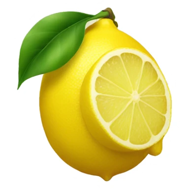 lemon being squeezed sticker